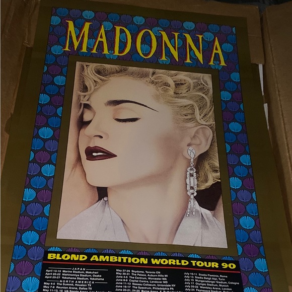MADONNA LITHO Other - MADONNA BLONDE AMBITION WORLD TOUR  1990 NUMBERED LITHO BOY TOY INC …